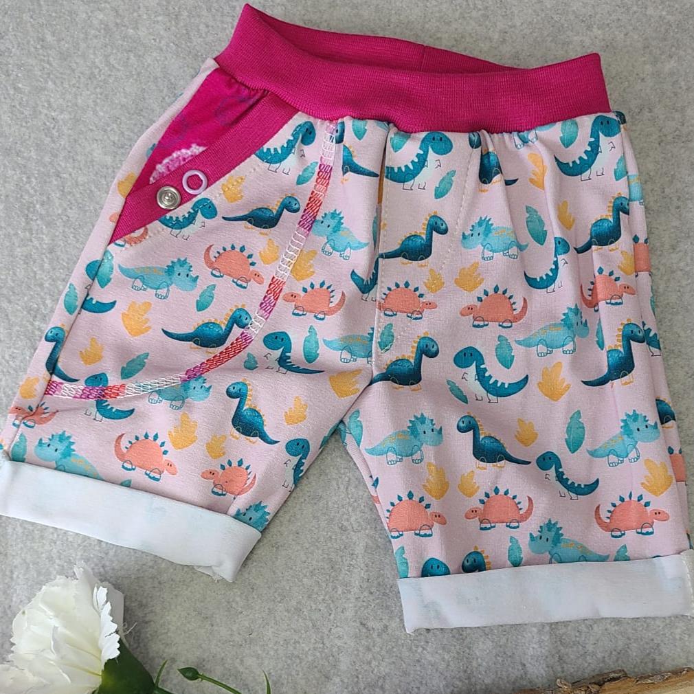 Shorts - Gr. 86 - Mädchendinos Rosa-Pink