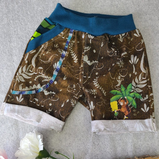 Shorts - Gr. 86 - Chalky Dinos Braun